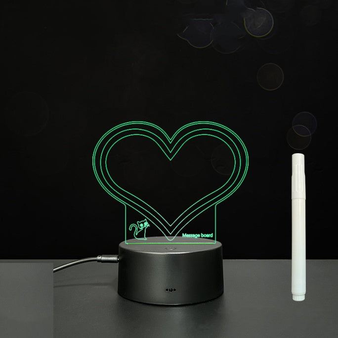 3D Acrylic LED Message Board Lamp