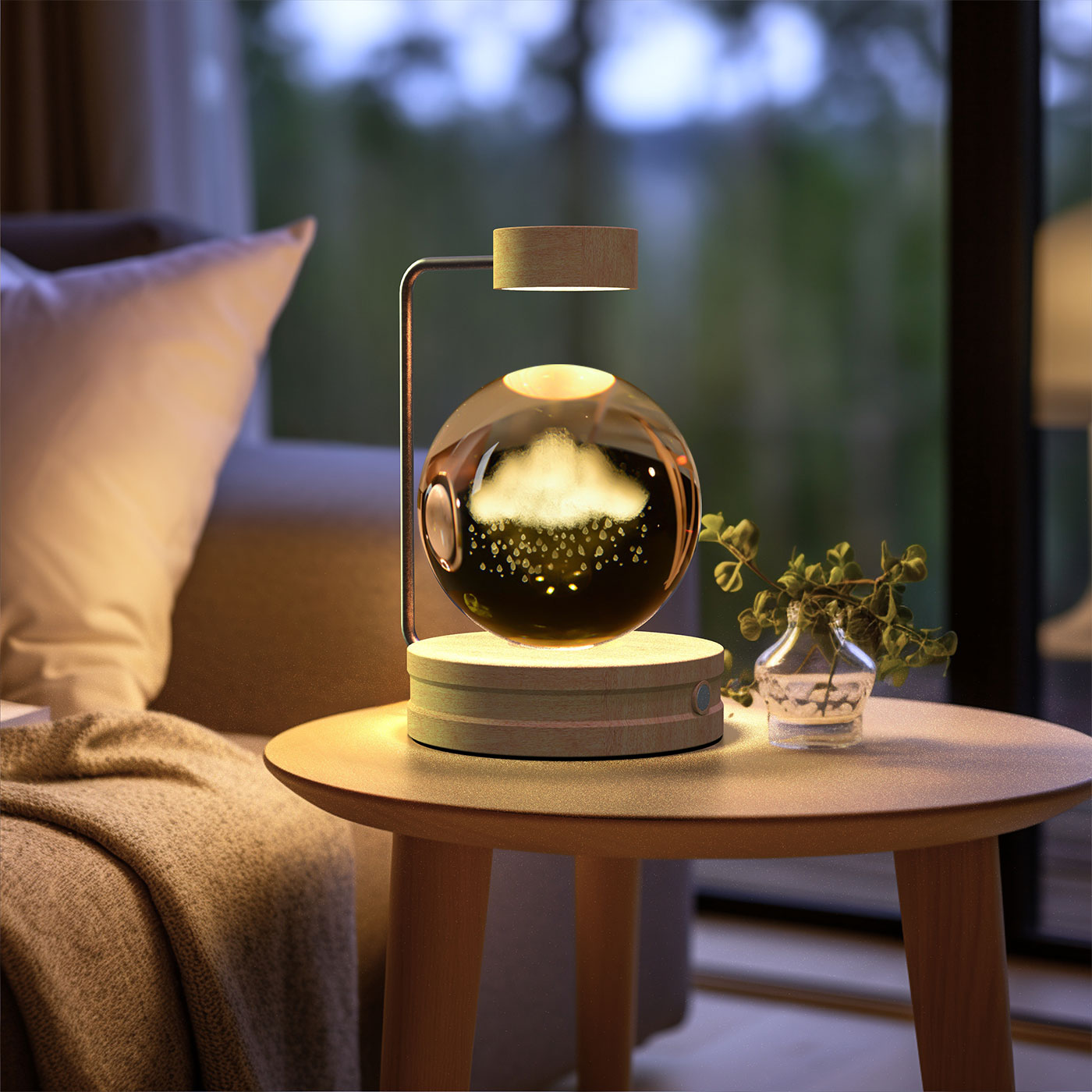 Crystal Ball Dinosaur LED Night Light