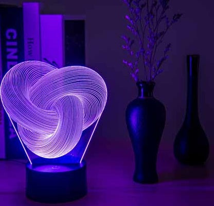Twist 3D LED Night Light Touch Lamp