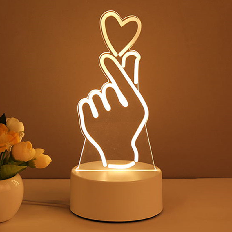 3D Acrylic LED USB Neon Night Light
