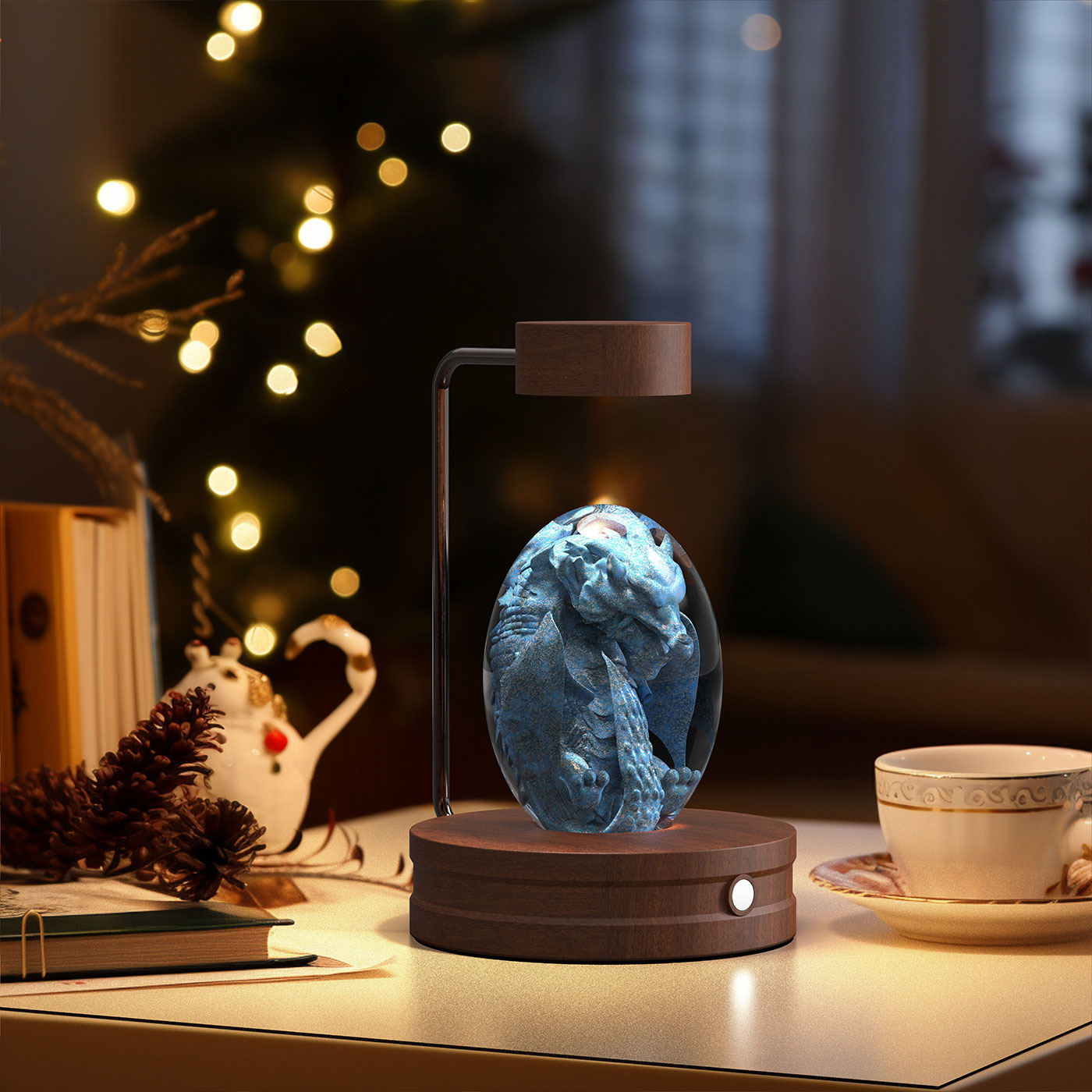 Crystal Ball Dinosaur LED Night Light