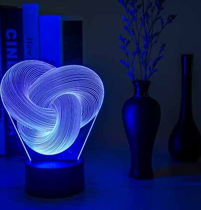 Twist 3D LED Night Light Touch Lamp