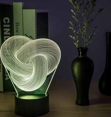 Twist 3D LED Night Light Touch Lamp