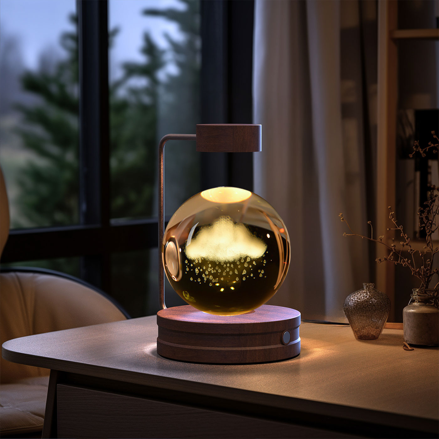 Crystal Ball Dinosaur LED Night Light