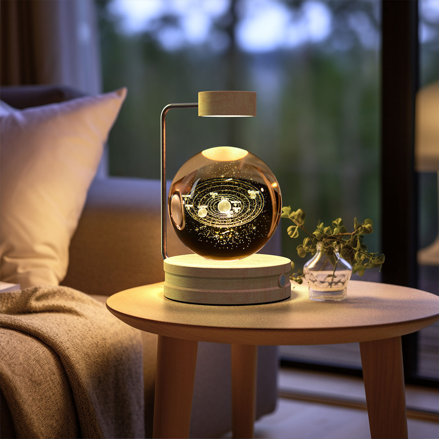 Crystal Ball Dinosaur LED Night Light