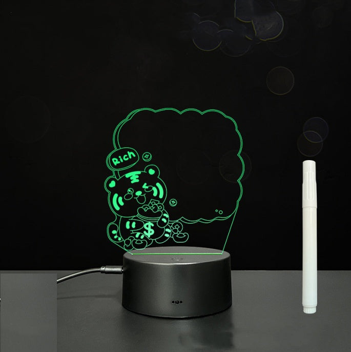3D Acrylic LED Message Board Lamp