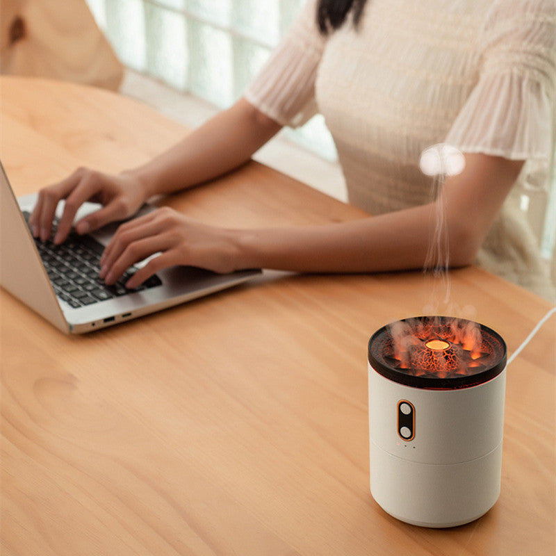 Volcanic Flame Aroma Diffuser Lamp