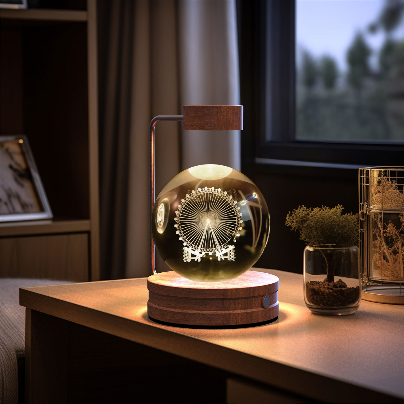 Crystal Ball Dinosaur LED Night Light