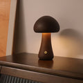 Wooden Mushroom LED Night Light Lamp