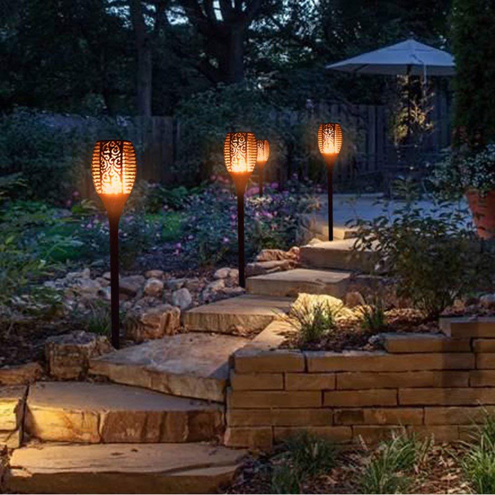 LED Waterproof Solar Torch Garden Light