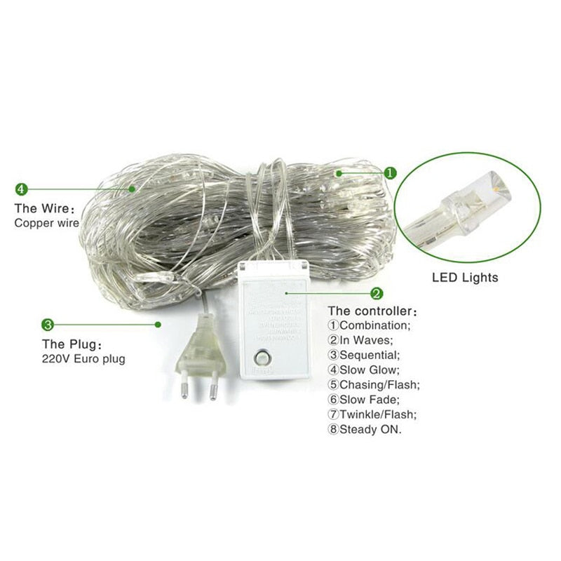 Christmas LED Fishnet String Lights