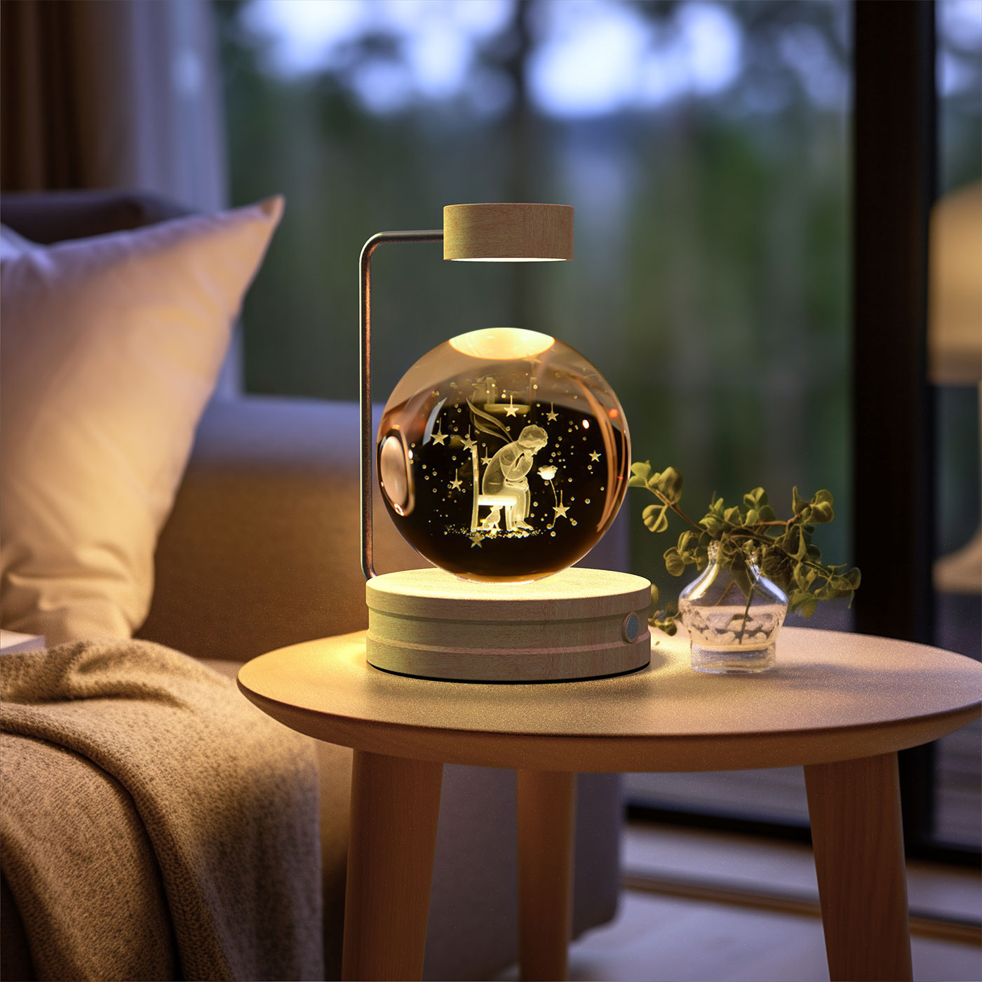 Crystal Ball Dinosaur LED Night Light