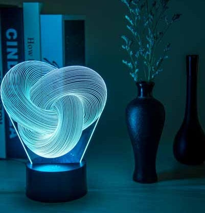 Twist 3D LED Night Light Touch Lamp