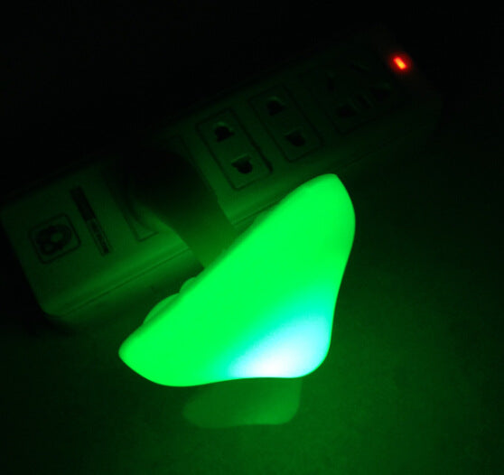 LED Mushroom Wall Night Socket Lamp