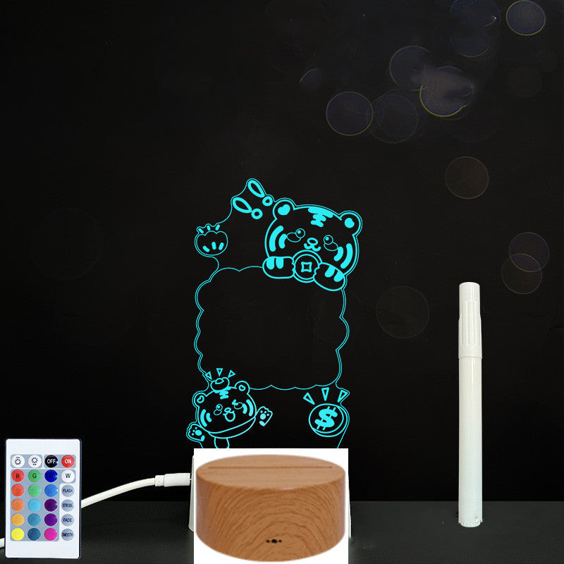3D Acrylic LED Message Board Lamp
