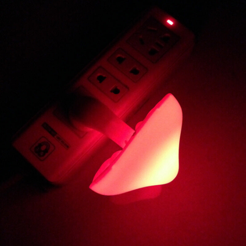 LED Mushroom Wall Night Socket Lamp
