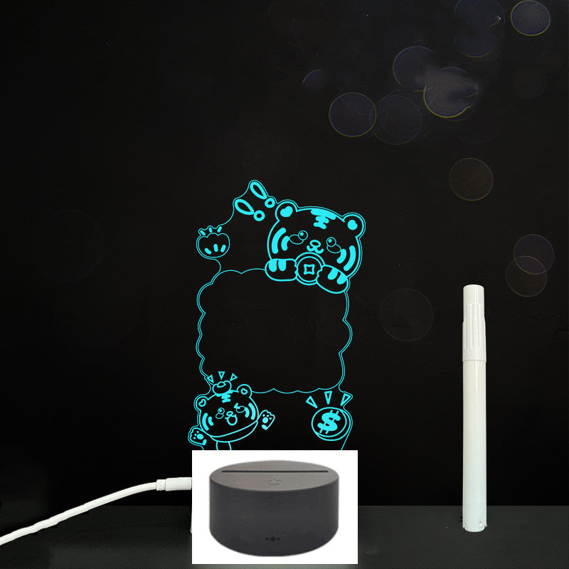 3D Acrylic LED Message Board Lamp