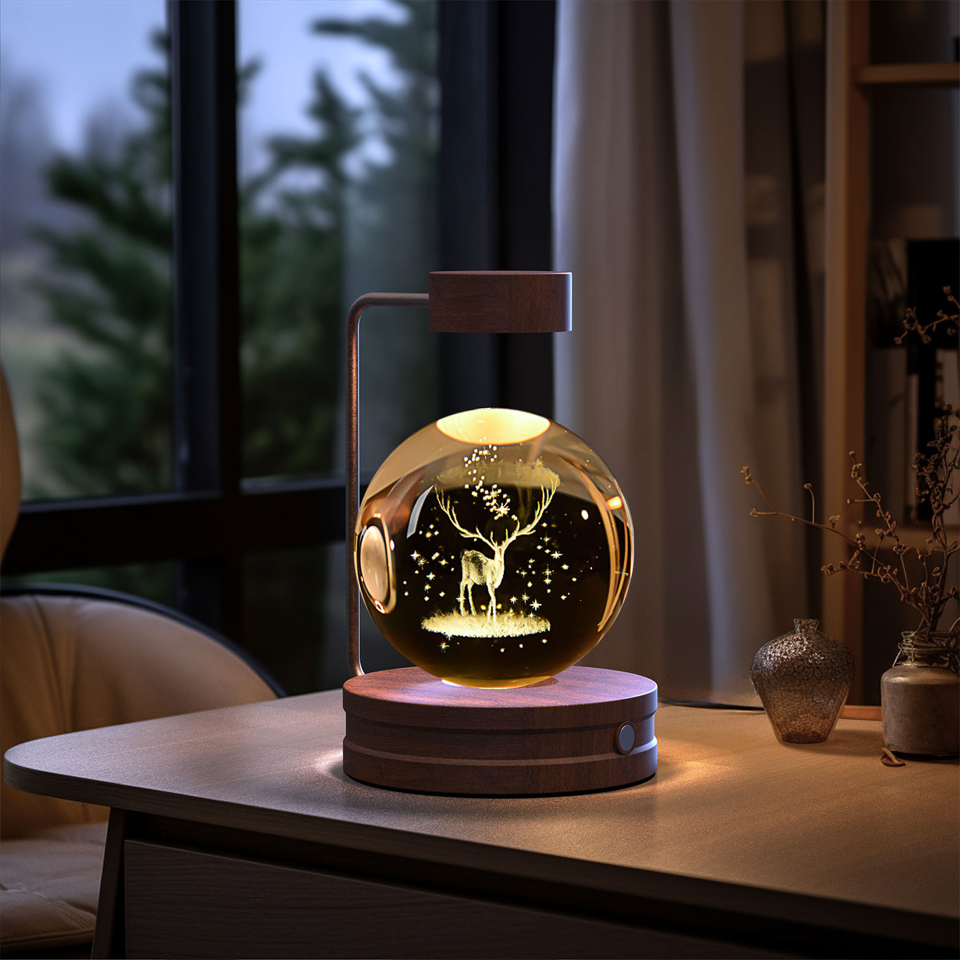 Crystal Ball Dinosaur LED Night Light