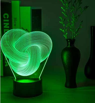 Twist 3D LED Night Light Touch Lamp