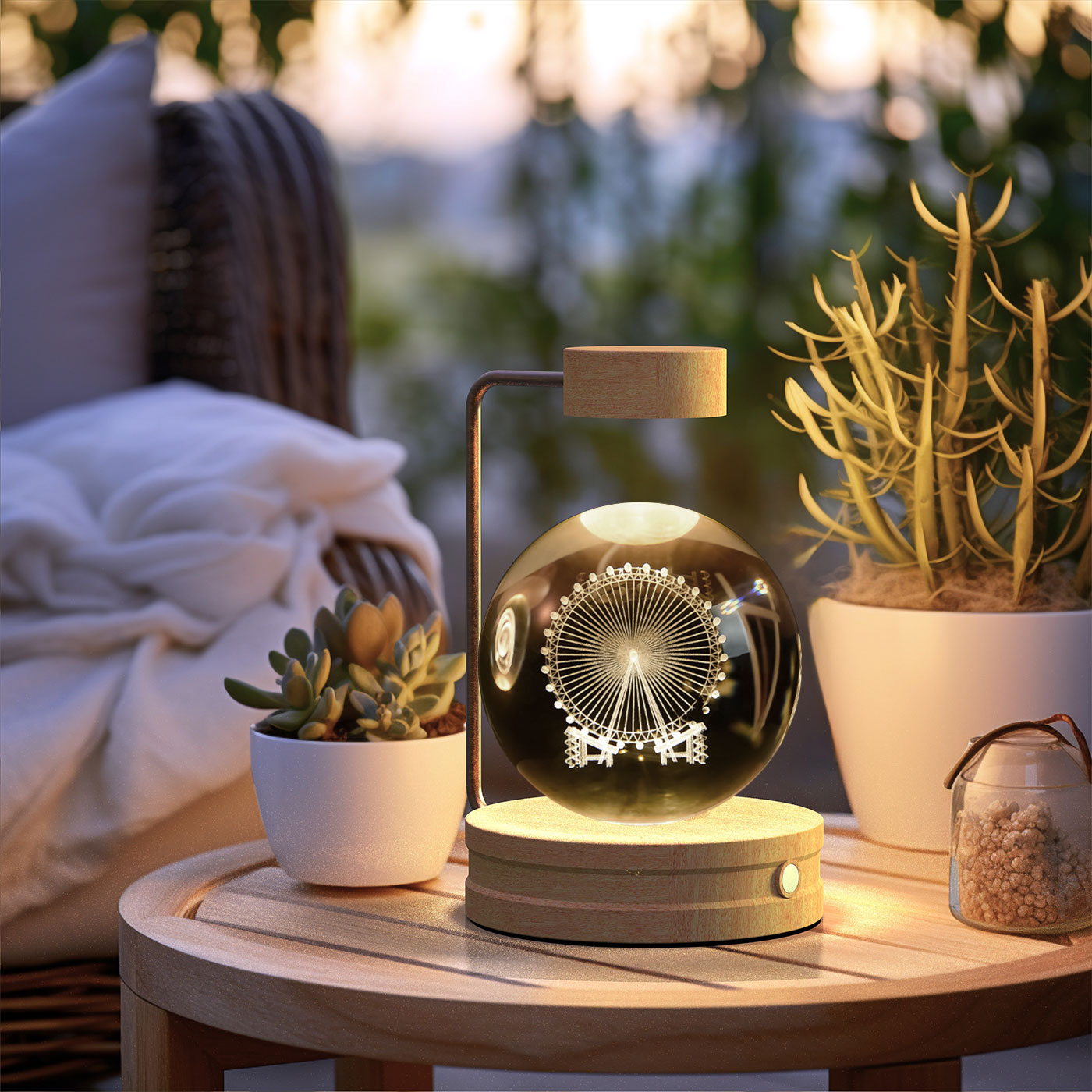 Crystal Ball Dinosaur LED Night Light