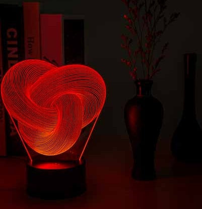 Twist 3D LED Night Light Touch Lamp