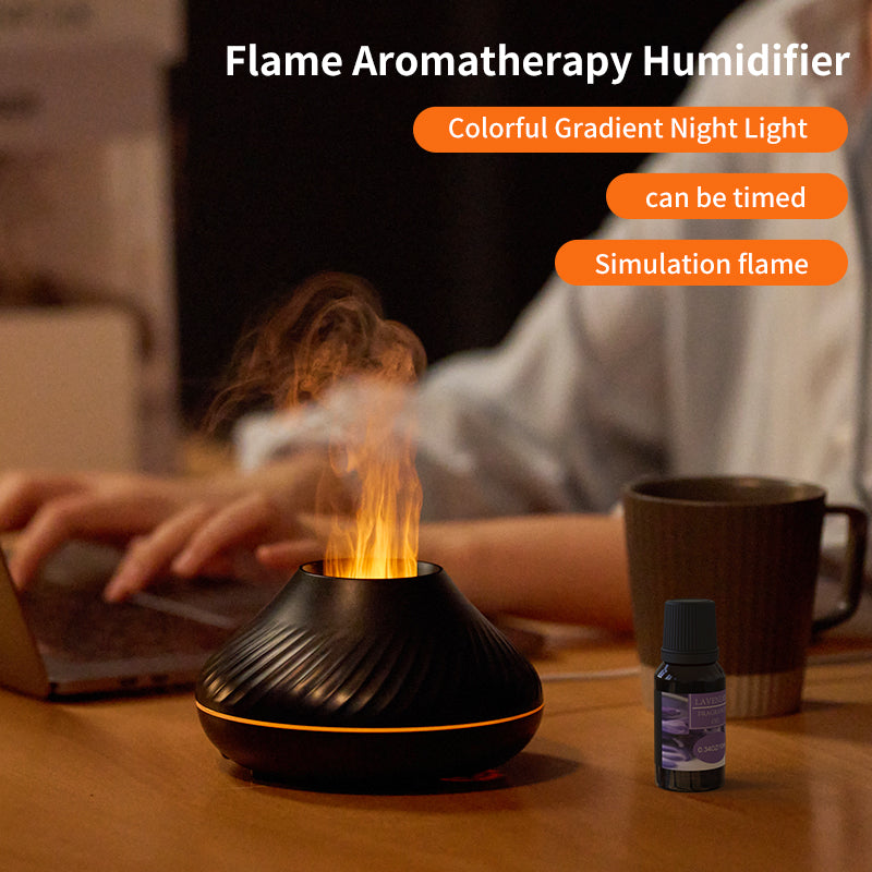 RGB Flame Aroma Diffuser Humidifier