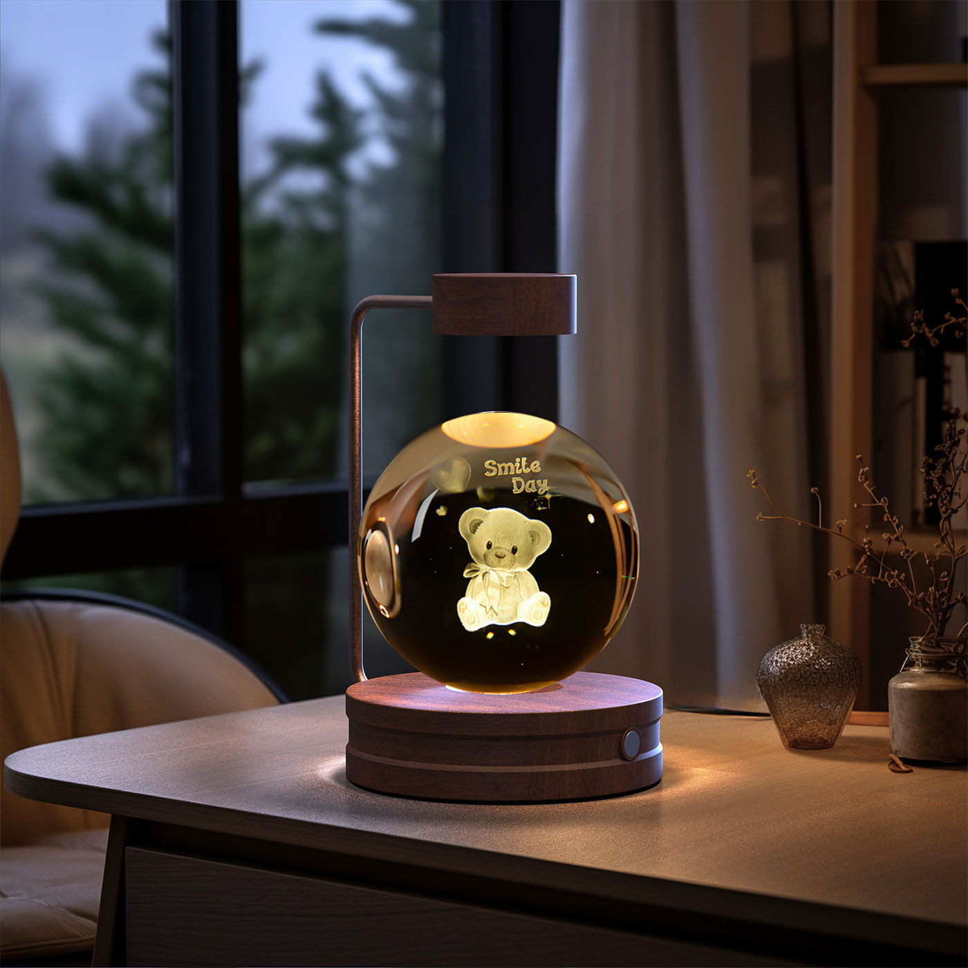 Crystal Ball Dinosaur LED Night Light