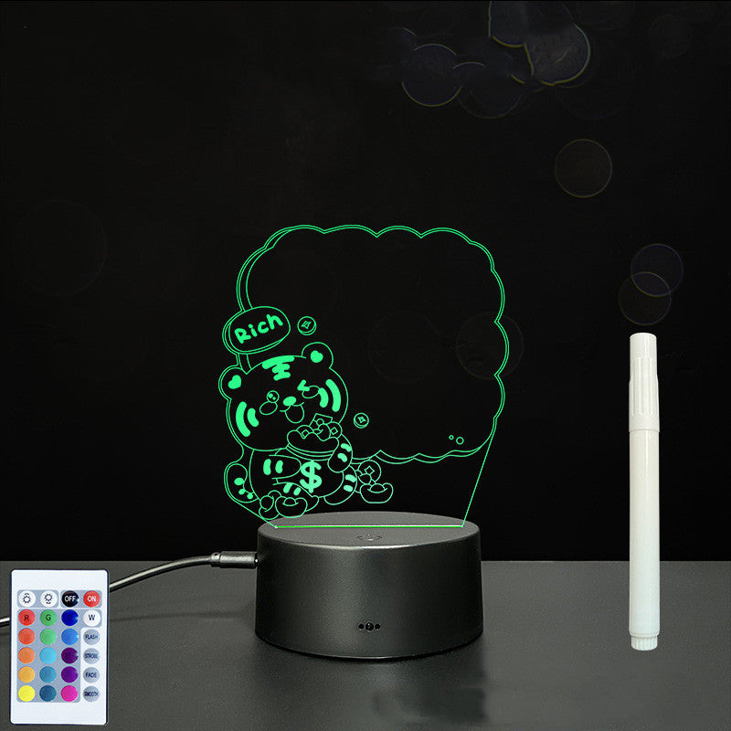 3D Acrylic LED Message Board Lamp