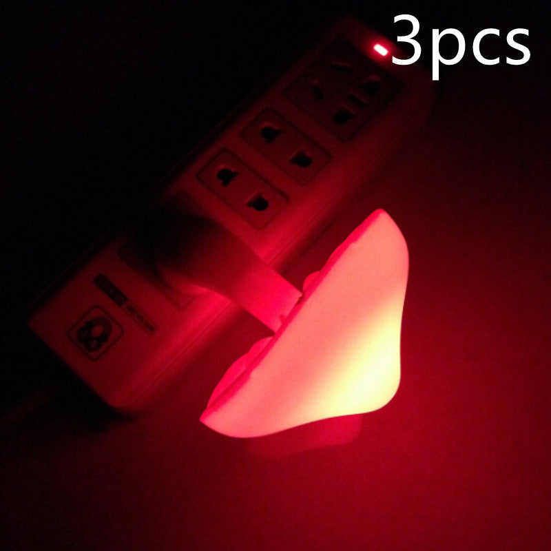 LED Mushroom Wall Night Socket Lamp