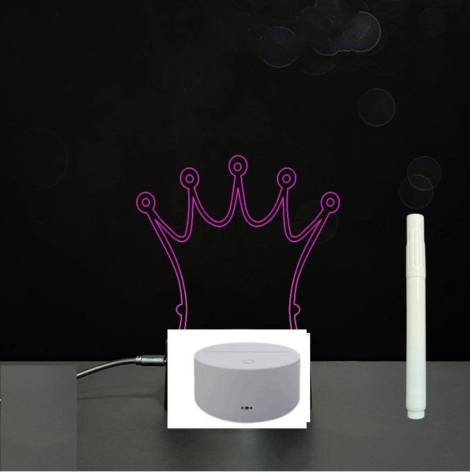 3D Acrylic LED Message Board Lamp