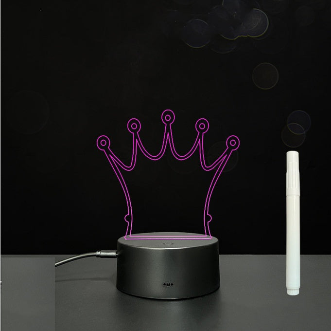 3D Acrylic LED Message Board Lamp