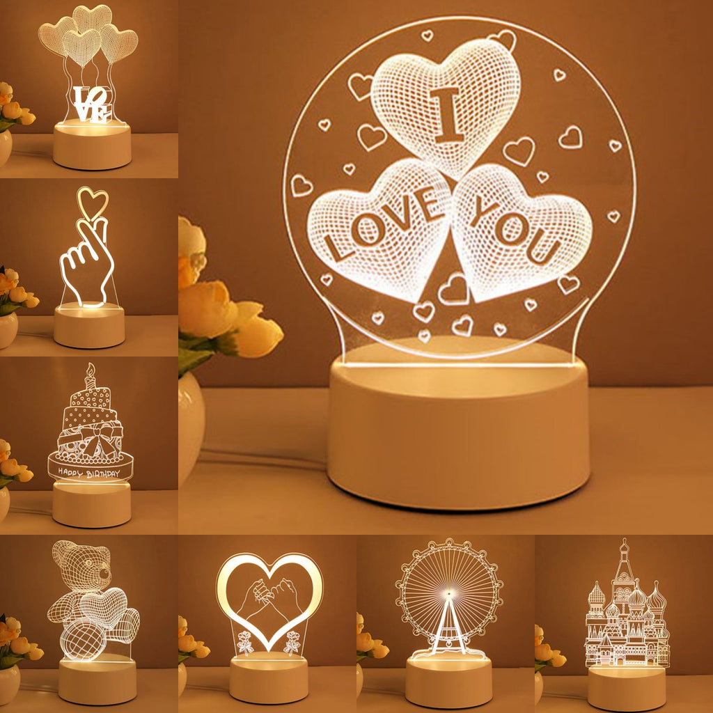 3D Acrylic LED USB Neon Night Light