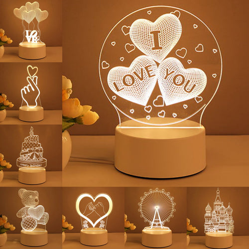 3D Acrylic LED USB Neon Night Light