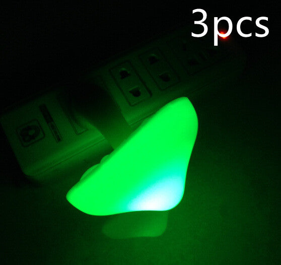 LED Mushroom Wall Night Socket Lamp