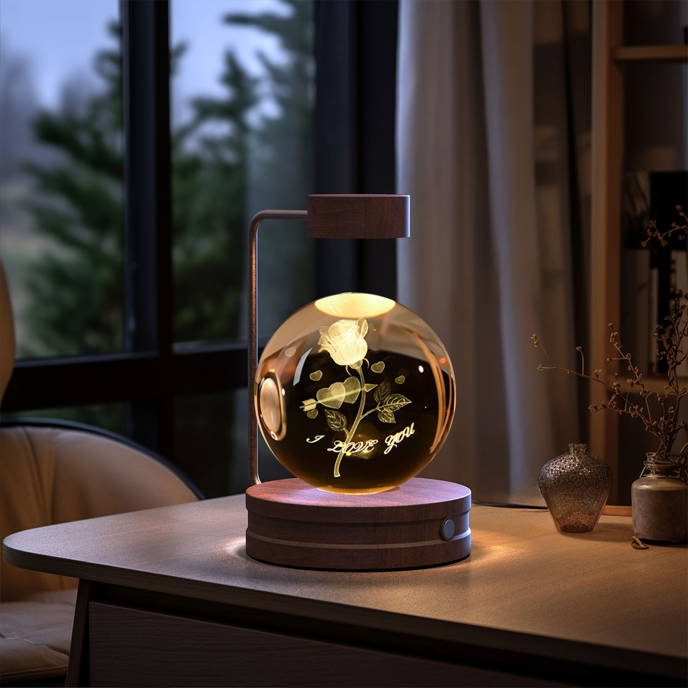 Crystal Ball Dinosaur LED Night Light