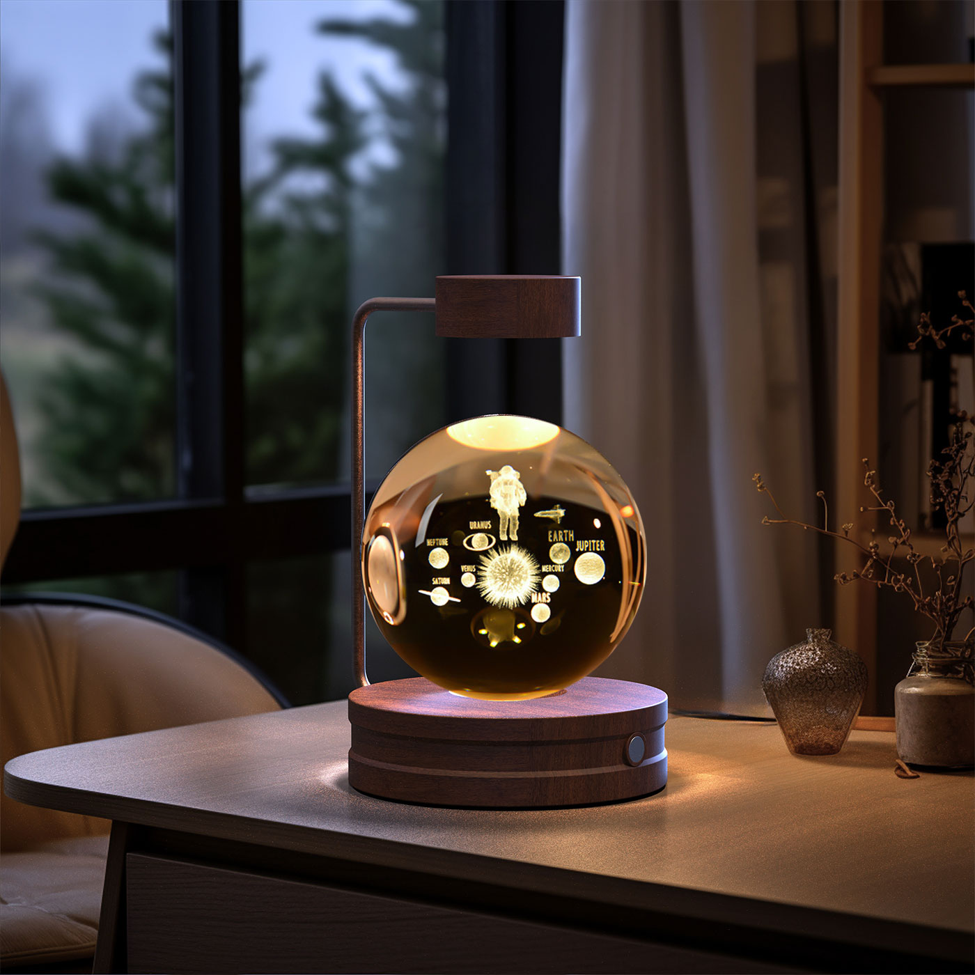 Crystal Ball Dinosaur LED Night Light