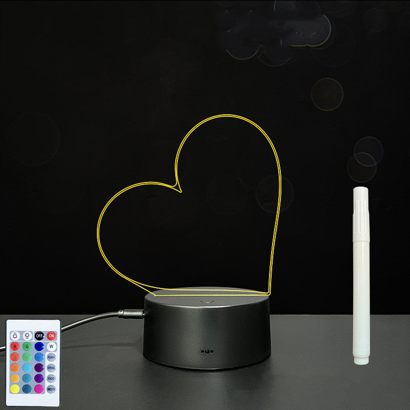 3D Acrylic LED Message Board Lamp