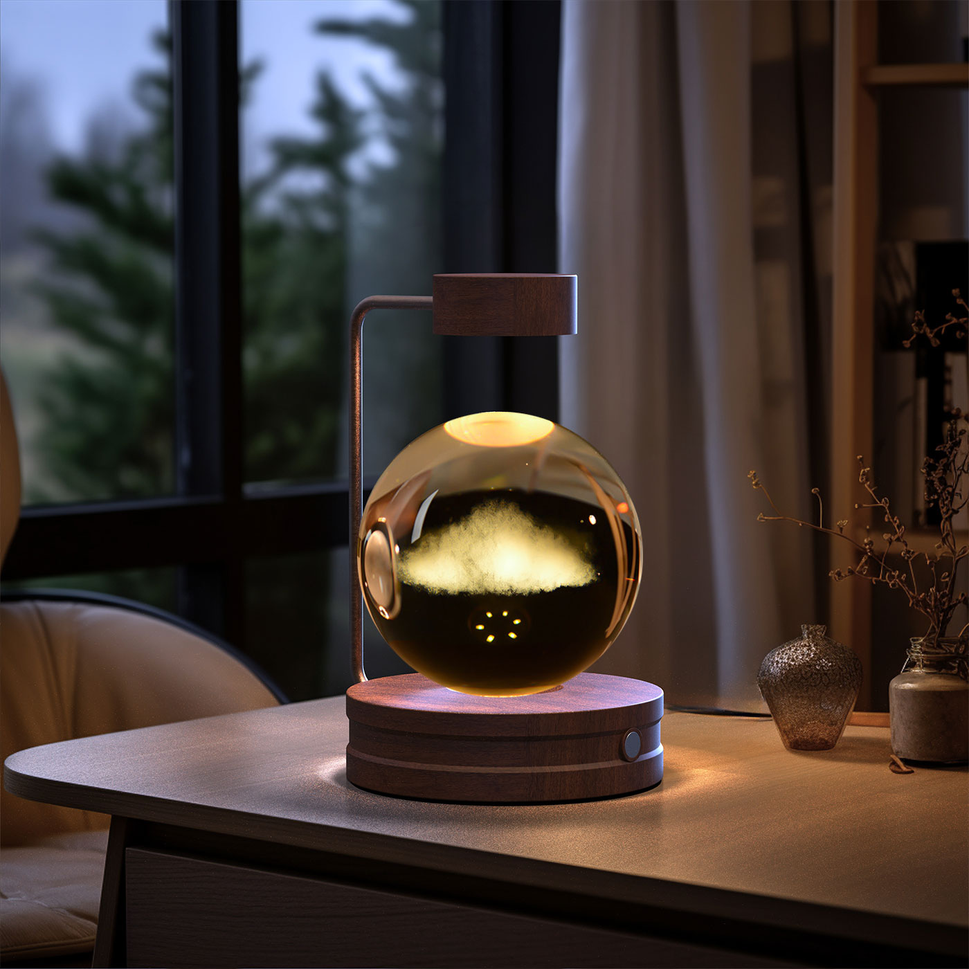Crystal Ball Dinosaur LED Night Light