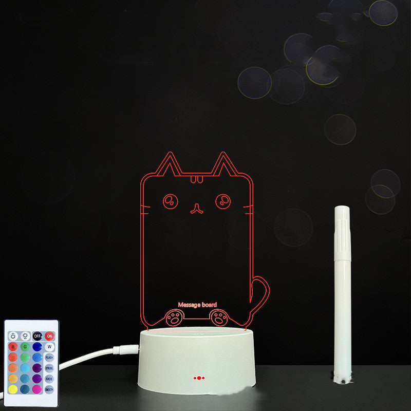 3D Acrylic LED Message Board Lamp