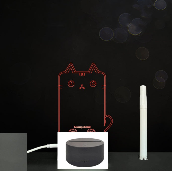 3D Acrylic LED Message Board Lamp