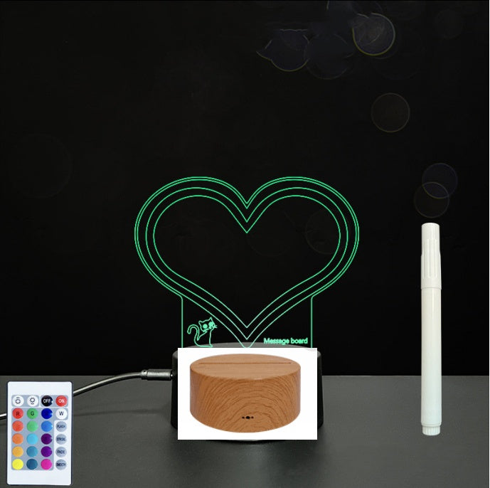3D Acrylic LED Message Board Lamp
