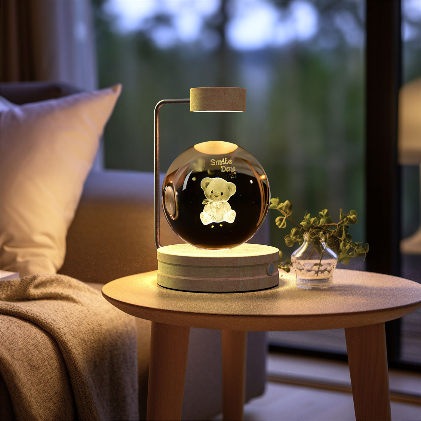Crystal Ball Dinosaur LED Night Light