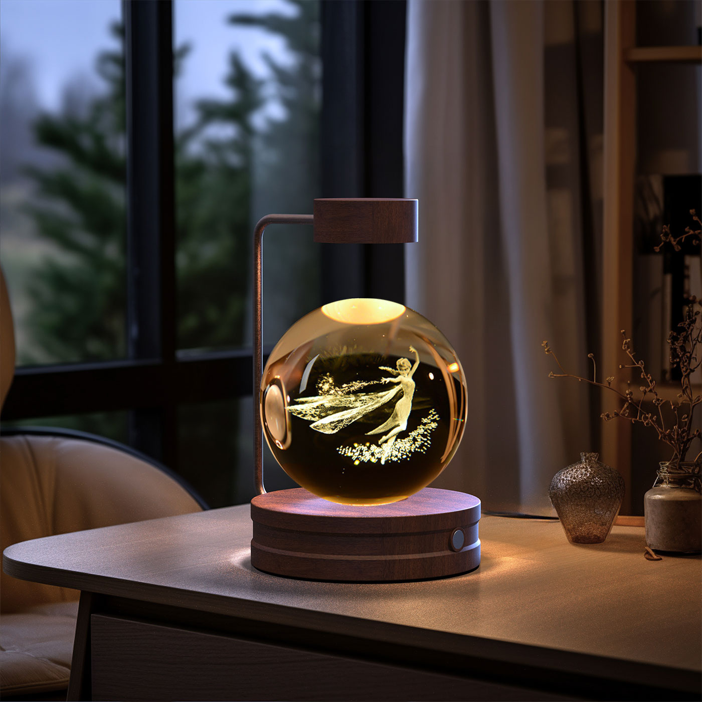 Crystal Ball Dinosaur LED Night Light