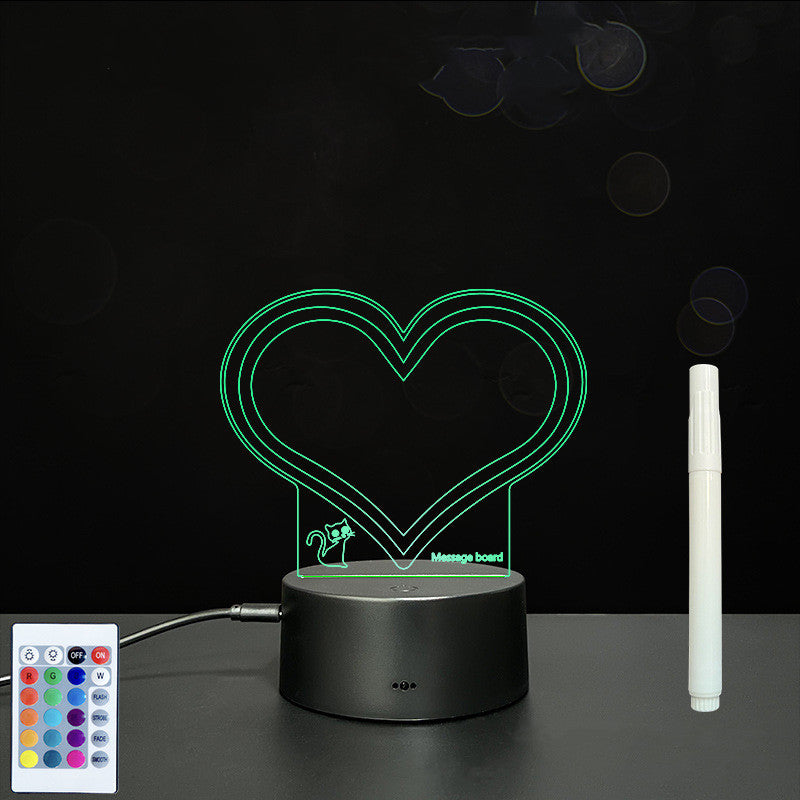 3D Acrylic LED Message Board Lamp