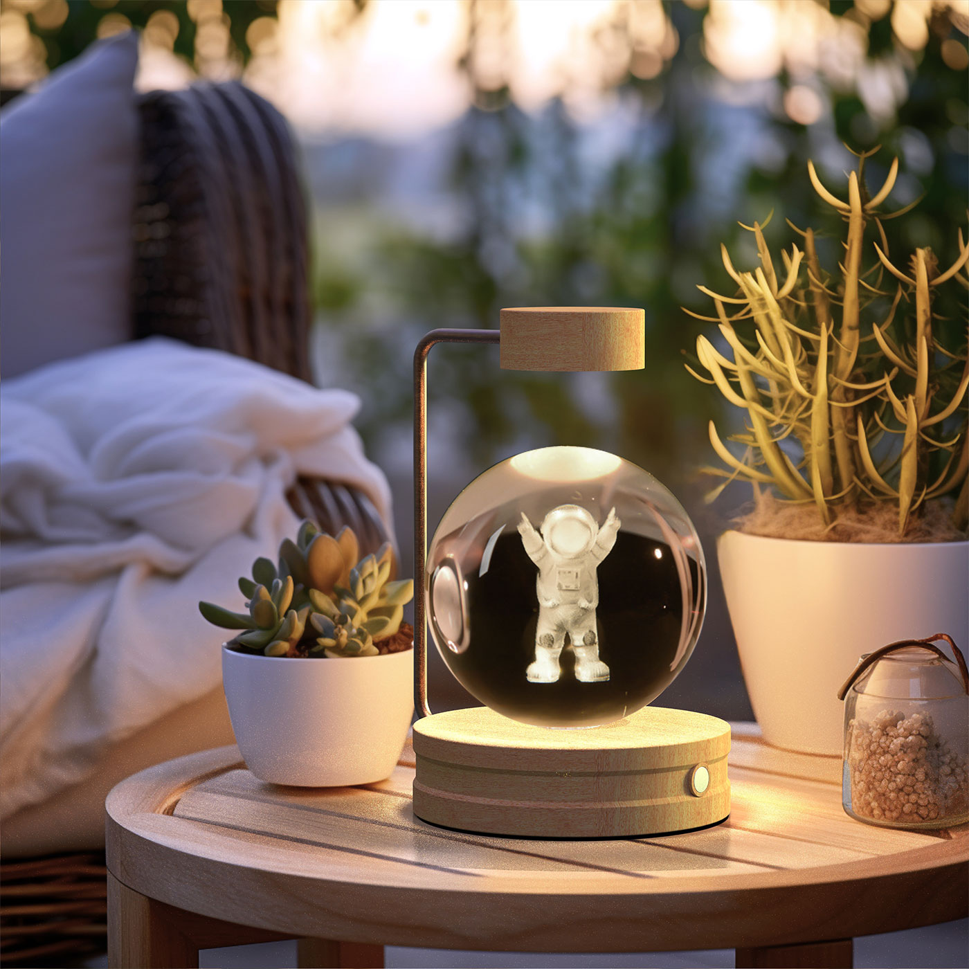 Crystal Ball Dinosaur LED Night Light