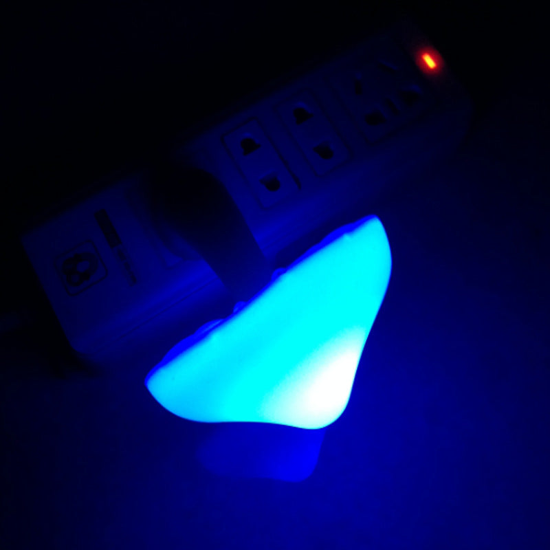 LED Mushroom Wall Night Socket Lamp