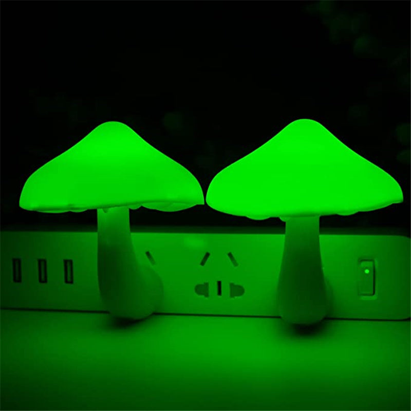 LED Mushroom Wall Night Socket Lamp