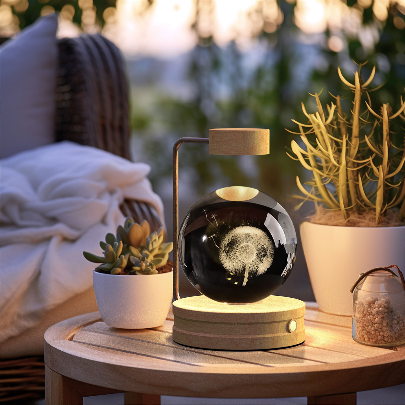 Crystal Ball Dinosaur LED Night Light