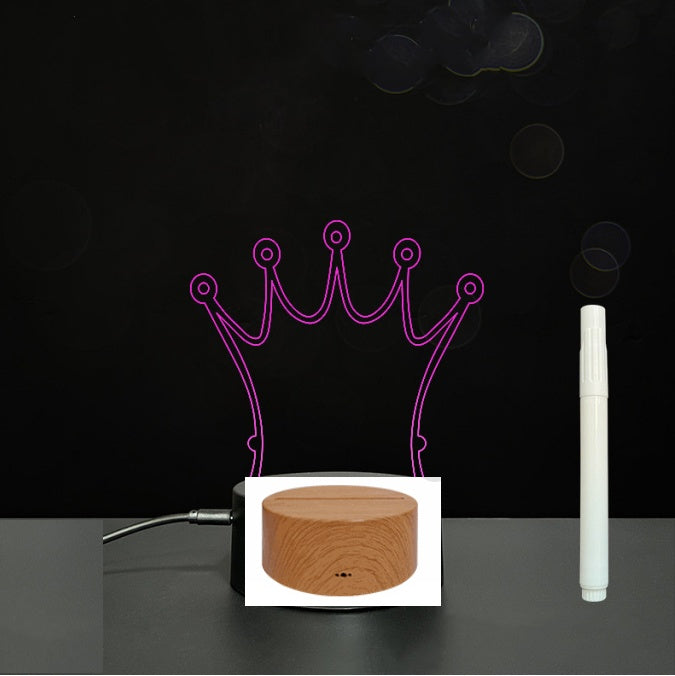 3D Acrylic LED Message Board Lamp