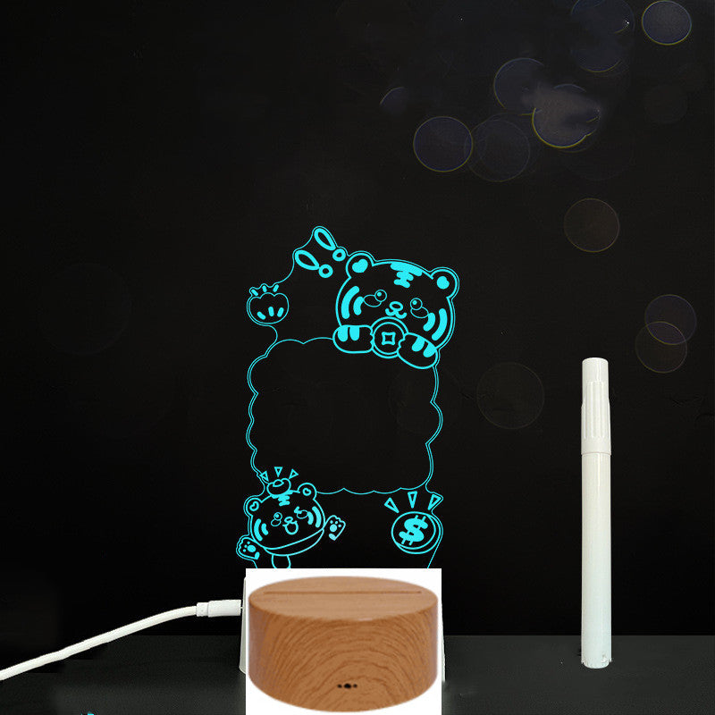 3D Acrylic LED Message Board Lamp